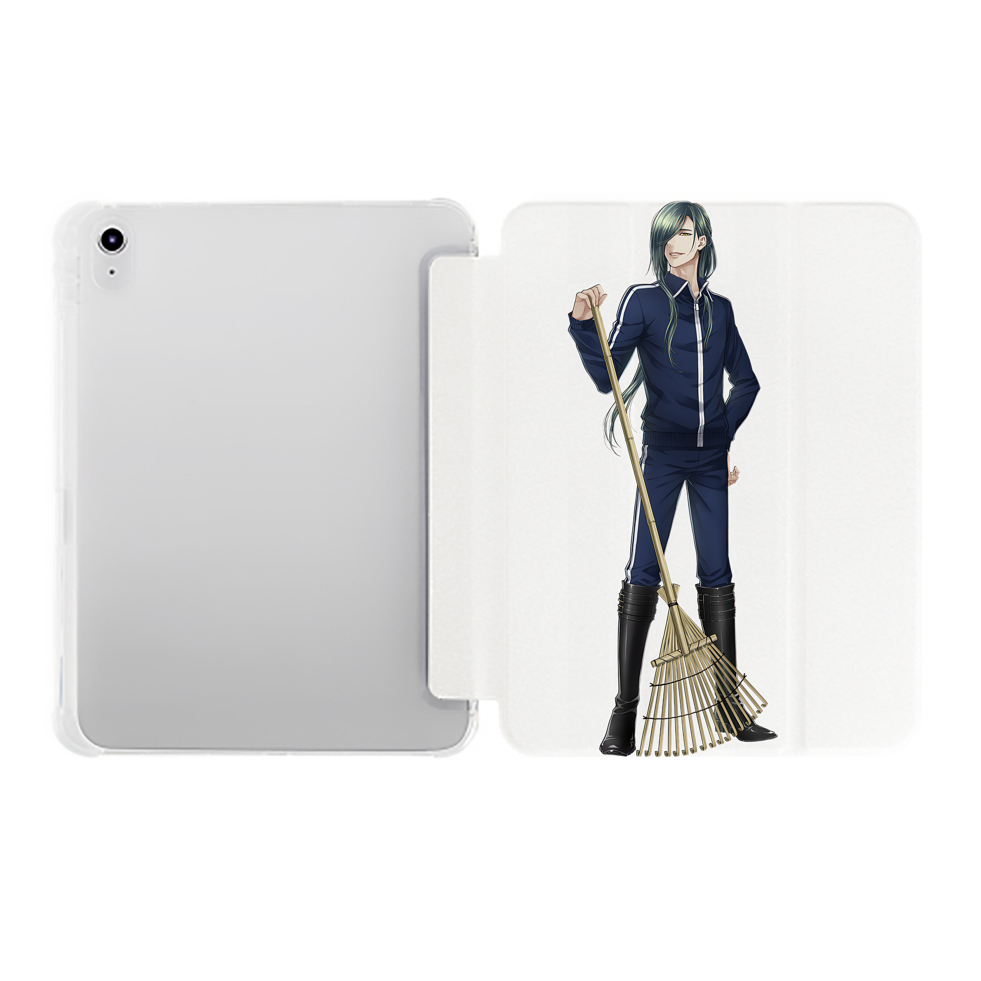 （画像用） 刀剣乱舞 Touken Ranbu IPad ケース ペン収納付き 三つ折りスタンド PUレザー×シリコン 対応機種9.5/10.5/10.9インチ